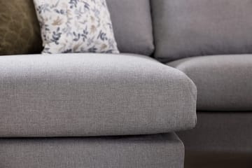 Trend 4-sits Högervänd U-formad Soffa med Divan och Schäslong i Tyg - Grå - Möbler - Soffa - U-soffa