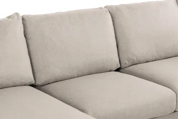 Trend 4-sits Vänstervänd U-formad Soffa med Divan och Schäslong i Tyg - Beige - Möbler - Soffa - U-soffa