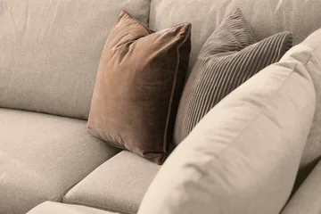 Trend 4-sits Vänstervänd U-formad Soffa med Divan och Schäslong i Tyg - Beige - Möbler - Soffa - U-soffa