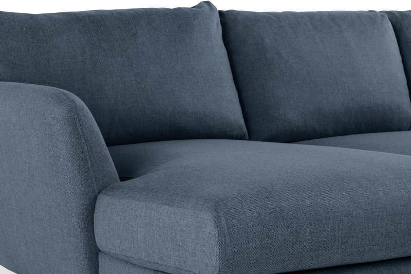 Trend 4-sits Vänstervänd U-formad Soffa med Divan och Schäslong i Tyg - Blå - Möbler - Soffa - U-soffa