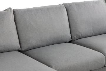 Trend 4-sits Vänstervänd U-formad Soffa med Divan och Schäslong i Tyg - Grå - Möbler - Soffa - U-soffa