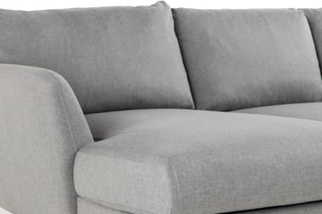 Trend 4-sits Vänstervänd U-formad Soffa med Divan och Schäslong i Tyg - Grå - Möbler - Soffa - U-soffa