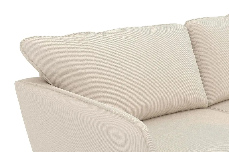 Trend Lyx 4-sits Högervänd U-formad Soffa med Divan och Schäslong i Manchester - Beige - Möbler - Soffa - U-soffa
