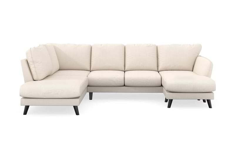 Trend Lyx 4-sits Högervänd U-formad Soffa med Divan och Schäslong i Manchester - Beige - Möbler - Soffa - U-soffa