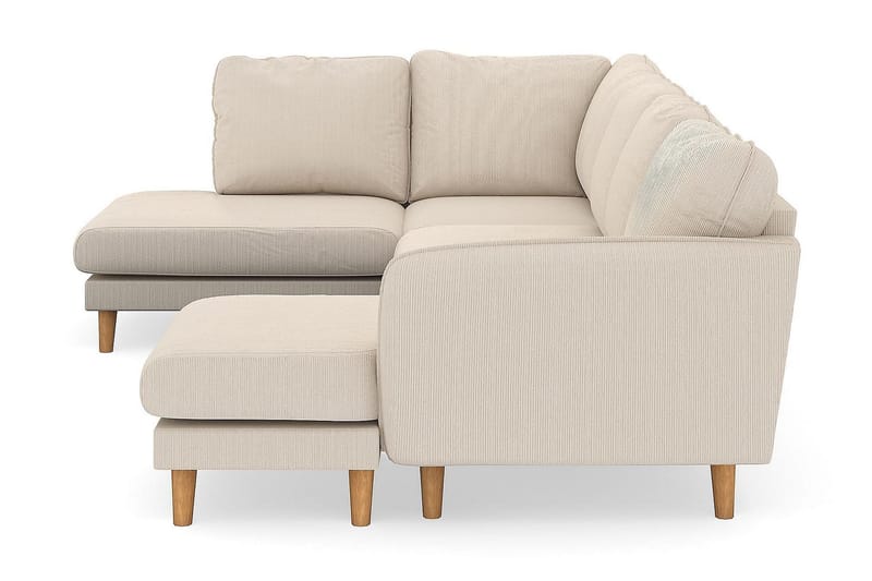 Trend Lyx 4-sits Högervänd U-formad Soffa med Divan och Schäslong i Manchester - Beige - Möbler - Soffa - U-soffa