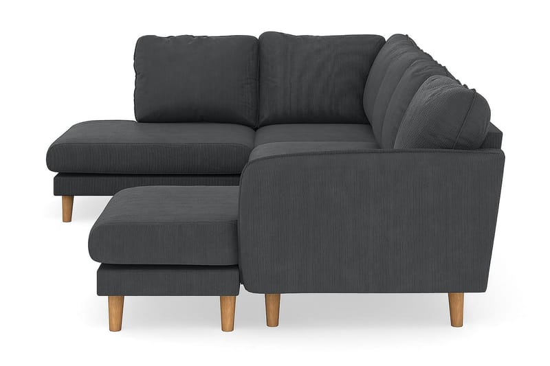 Trend Lyx 4-sits Högervänd U-formad Soffa med Divan och Schäslong i Manchester - Mörkgrå - Möbler - Soffa - U-soffa