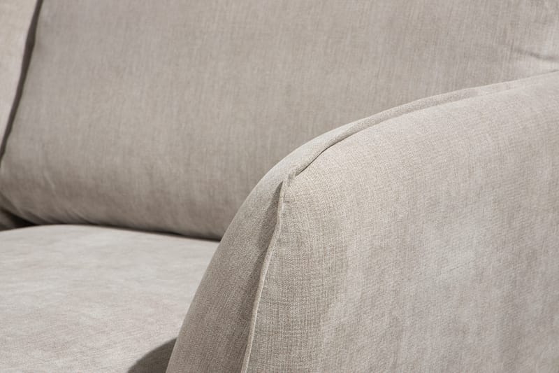 Trend Lyx 4-sits Högervänd U-formad Soffa med Divan och Schäslong i Tyg - Beige - Möbler - Soffa - U-soffa