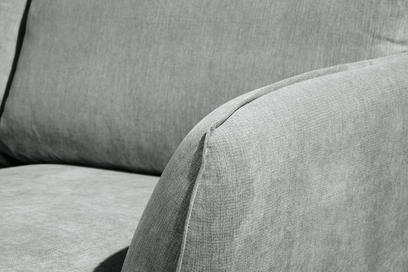 Trend Lyx 4-sits Högervänd U-formad Soffa med Divan och Schäslong i Tyg - Grå - Möbler - Soffa - U-soffa
