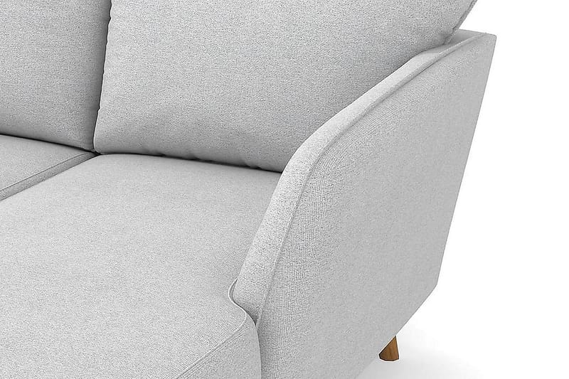Trend Lyx 4-sits Högervänd U-formad Soffa med Divan och Schäslong i Tyg - Ljusgrå - Möbler - Soffa - Skinnsoffor