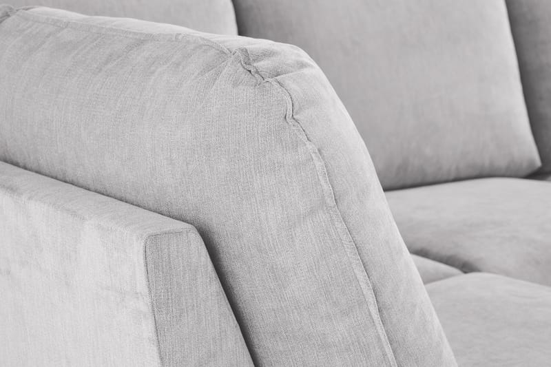 Trend Lyx 4-sits Högervänd U-formad Soffa med Divan och Schäslong i Tyg - Ljusgrå - Möbler - Soffa - U-soffa