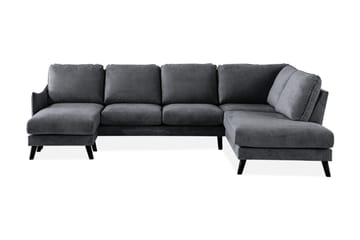 Trend Lyx 4-sits Högervänd U-formad Soffa med Divan och Schäslong i Tyg