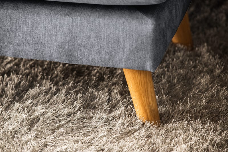 Trend Lyx 4-sits Högervänd U-formad Soffa med Divan och Schäslong i Tyg - Mörkgrå - Möbler - Soffa - U-soffa