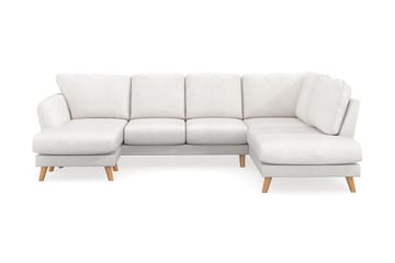 Trend Lyx 4-sits Vänstervänd U-formad Soffa med Divan och Schäslong i Bouclé