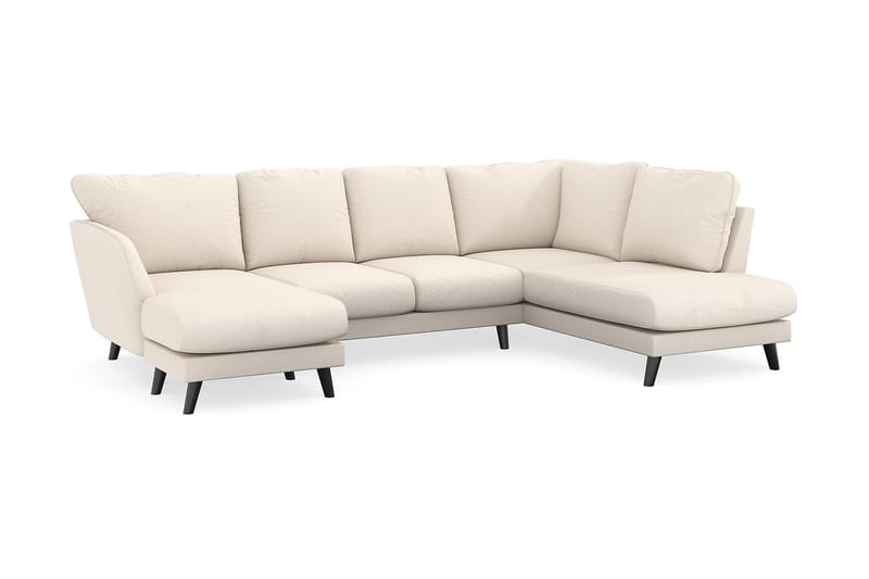 Trend Lyx 4-sits Vänstervänd U-formad Soffa med Divan och Schäslong i Manchester - Beige - Möbler - Soffa - U-soffa
