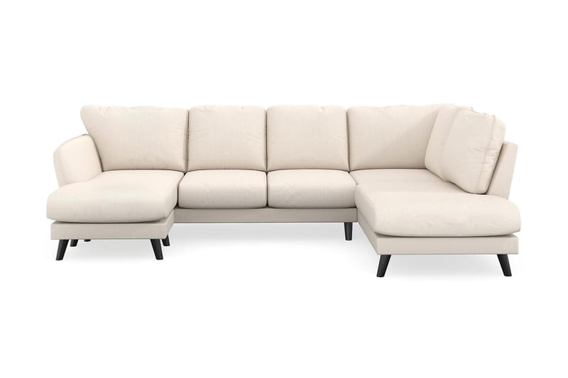 Trend Lyx 4-sits Vänstervänd U-formad Soffa med Divan och Schäslong i Manchester, Beige