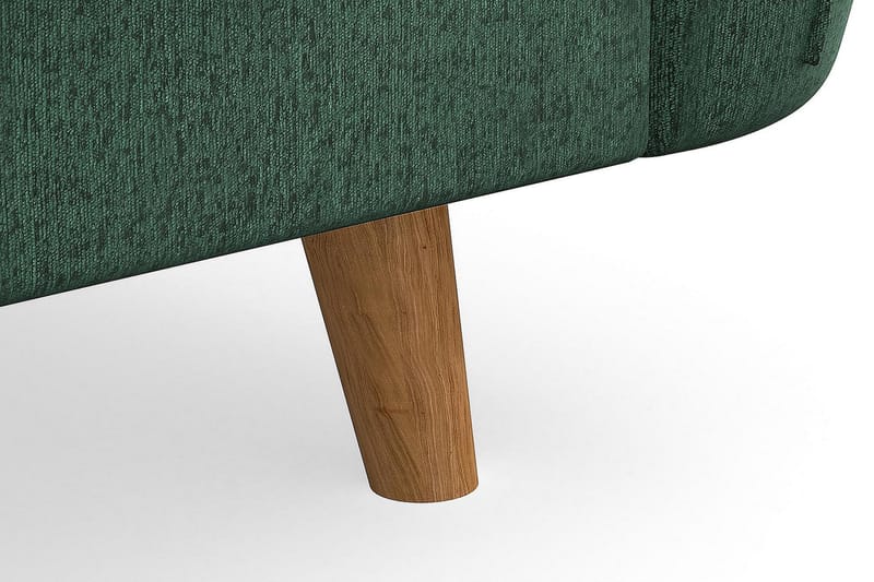 Trend Lyx 4-sits Vänstervänd U-formad Soffa med Divan och Schäslong i Sammet - Mörkgrön - Möbler - Soffa - U-soffa
