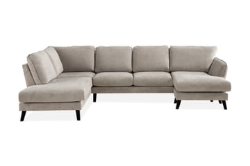 Trend Lyx 4-sits Vänstervänd U-formad Soffa med Divan och Schäslong i Tyg