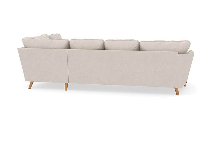 Trend Lyx 4-sits Vänstervänd U-formad Soffa med Divan och Schäslong i Tyg - Beige - Möbler - Soffa - U-soffa