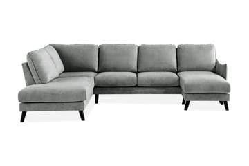 Trend Lyx 4-sits Vänstervänd U-formad Soffa med Divan och Schäslong i Tyg