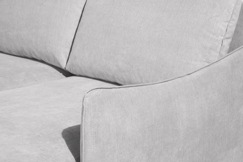 Trend Lyx 4-sits Vänstervänd U-formad Soffa med Divan och Schäslong i Tyg - Ljusgrå - Möbler - Soffa - U-soffa