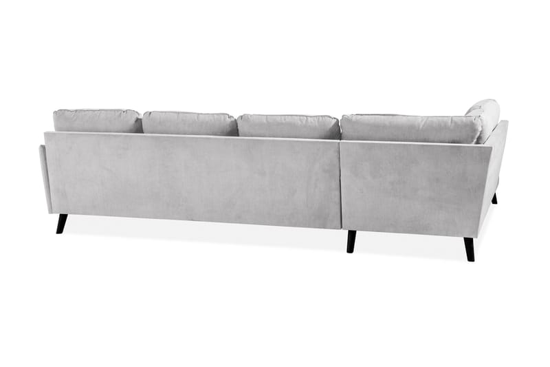 Trend Lyx 4-sits Vänstervänd U-formad Soffa med Divan och Schäslong i Tyg - Ljusgrå - Möbler - Soffa - U-soffa