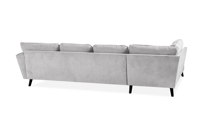 Trend Lyx 4-sits Vänstervänd U-formad Soffa med Divan och Schäslong i Tyg - Ljusgrå - Möbler - Soffa - Skinnsoffor
