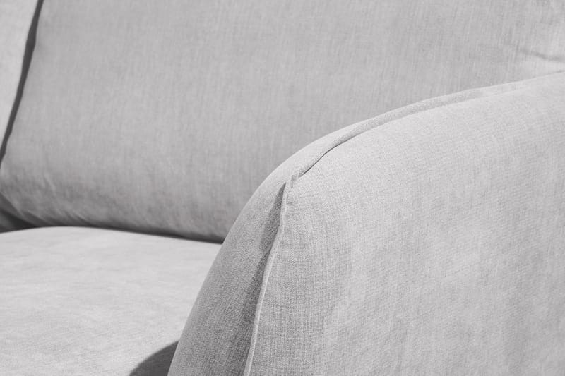 Trend Lyx 4-sits Vänstervänd U-formad Soffa med Divan och Schäslong i Tyg - Ljusgrå - Möbler - Soffa - U-soffa