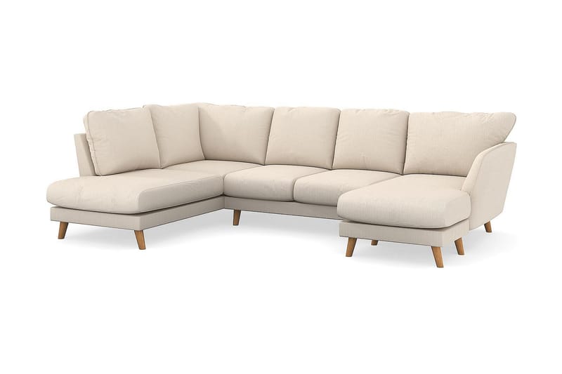 Trend Lyx U-soffa med Divan Höger - Beige Manchester - Möbler - Soffa - U-soffa