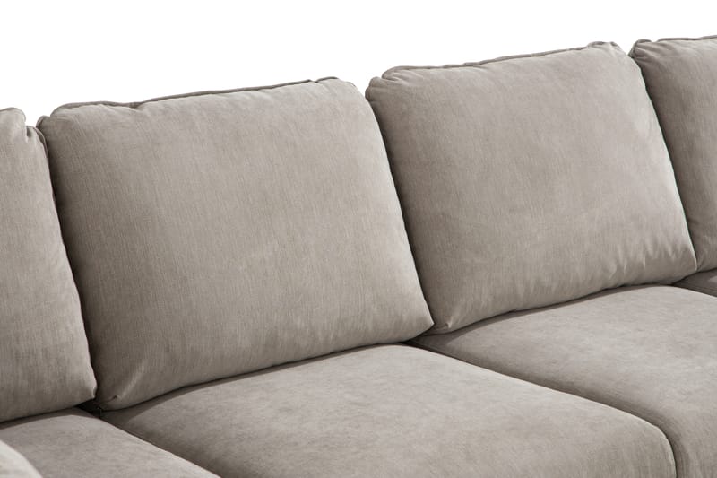 Trend Lyx U-soffa med Divan Höger - Beige/Svart - U-soffa