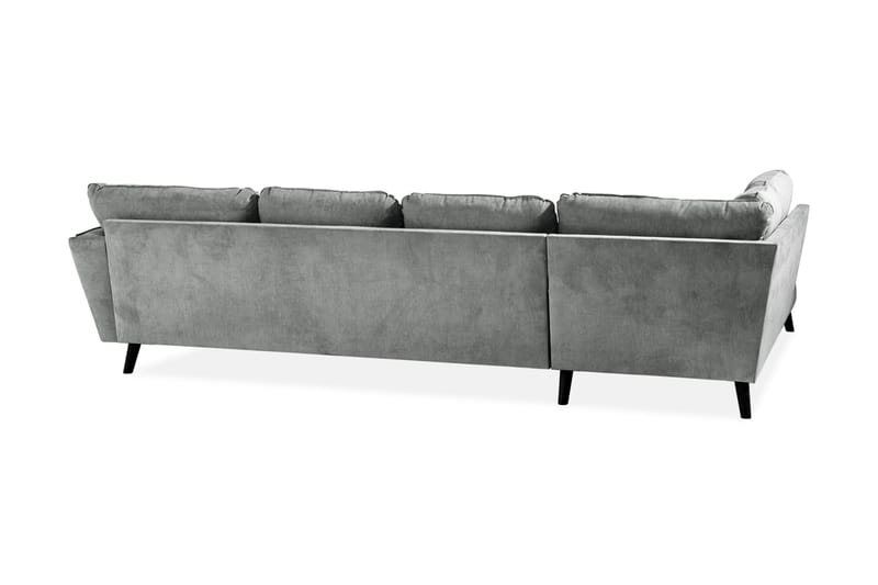Trend Lyx U-soffa med Divan Höger - Grå/Svart - Möbler - Soffa - U-soffa