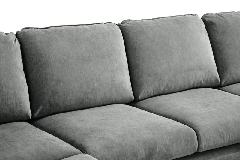 Trend Lyx U-soffa med Divan Höger - Grå/Svart - Möbler - Soffa - U-soffa