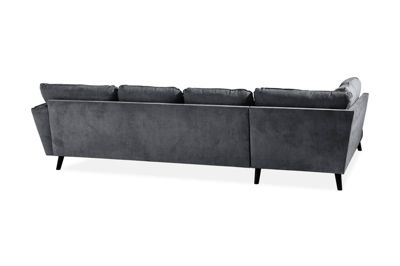 Trend Lyx U-soffa med Divan Höger - Mörkgrå/Svart - Möbler - Soffa - U-soffa