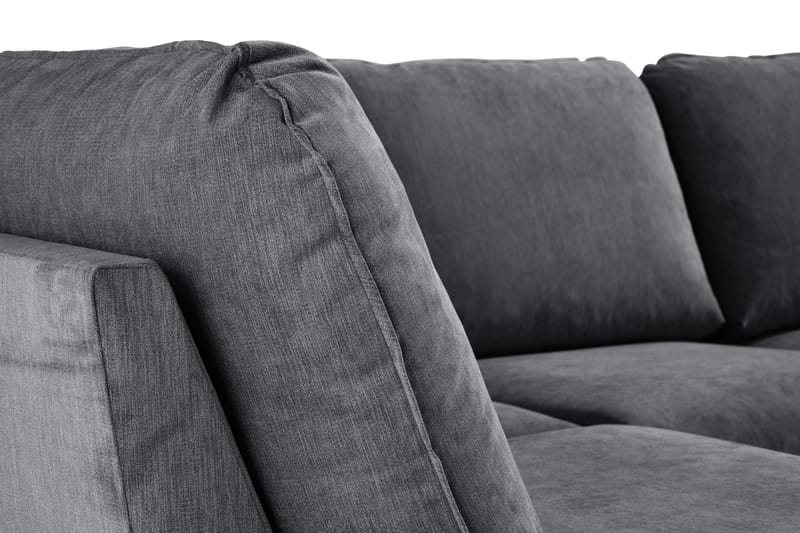 Trend Lyx U-soffa med Divan Höger - Mörkgrå/Svart - Möbler - Soffa - U-soffa
