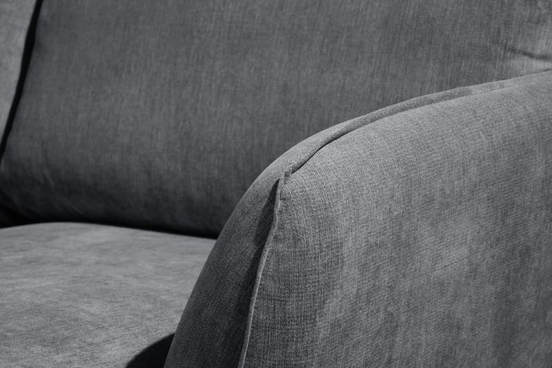 Trend Lyx U-soffa med Divan Höger - Mörkgrå/Svart - Möbler - Soffa - U-soffa