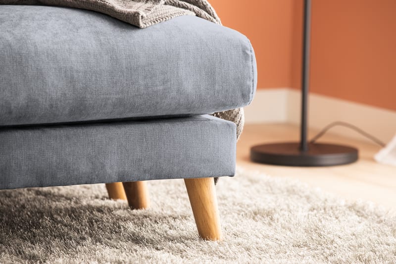 Trend Lyx U-soffa med Divan Höger - Mörkgrå/Svart - Möbler - Soffa - U-soffa