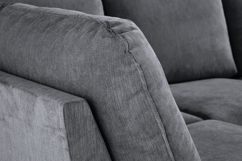 Trend Lyx U-soffa med Divan Höger - Mörkgrå/Svart - Möbler - Soffa - U-soffa