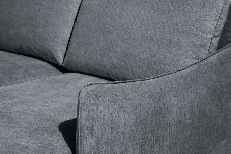 Trend Lyx U-soffa med Divan Höger - Mörkgrå/Svart - Möbler - Soffa - U-soffa