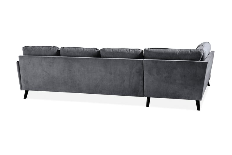 Trend Lyx U-soffa med Divan Höger - Mörkgrå/Svart - Möbler - Soffa - U-soffa