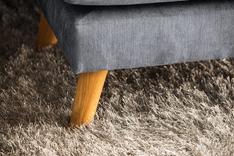 Trend Lyx U-soffa med Divan Höger - Mörkgrå/Svart - Möbler - Soffa - U-soffa