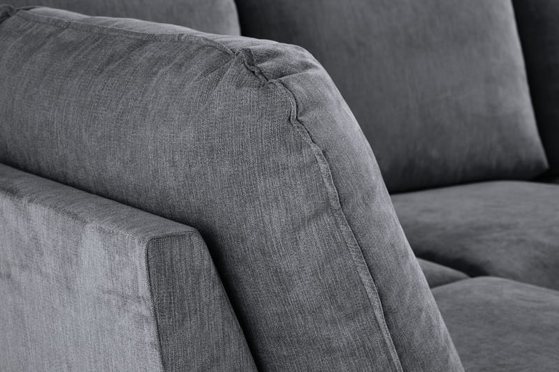Trend Lyx U-soffa med Divan Höger - Mörkgrå/Svart - Möbler - Soffa - U-soffa