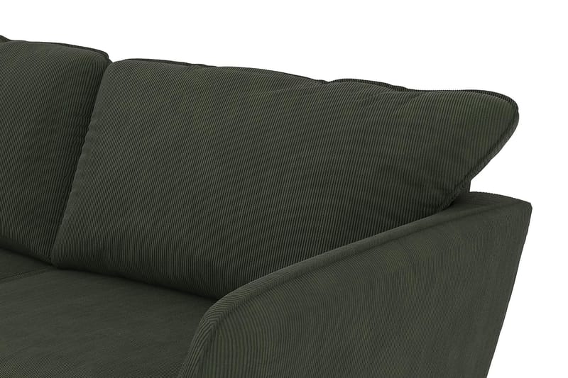 Trend Lyx U-soffa med Divan Höger - Mörkgrön Manchester - U-soffa