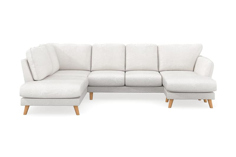 Trend Lyx U-soffa med Divan Höger - Vit|Bouclé - Möbler - Soffa - U-soffa
