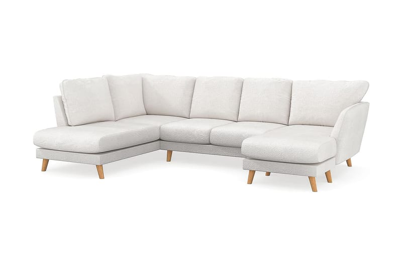 Trend Lyx U-soffa med Divan Höger - Vit|Bouclé - Möbler - Soffa - U-soffa