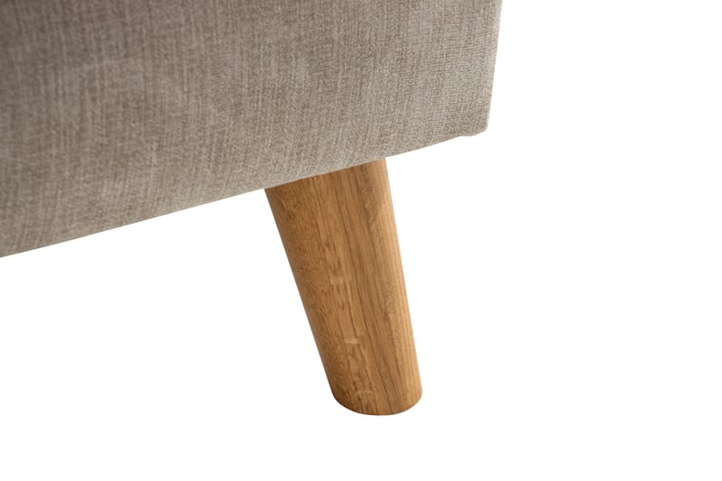 Trend Lyx U-soffa med Divan Vänster - Beige/Ek - U-soffa