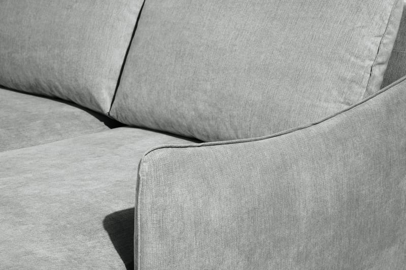 Trend Lyx U-soffa med Divan Vänster - Grå/Svart - U-soffa
