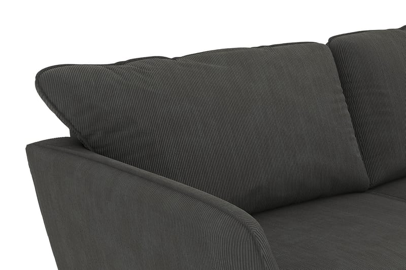 Trend Lyx U-soffa med Divan Vänster - Mörkgrå Manchester - U-soffa