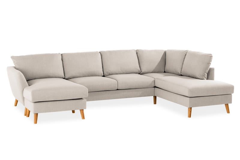 Trend U-soffa med Divan Vänster - Beige - U-soffa