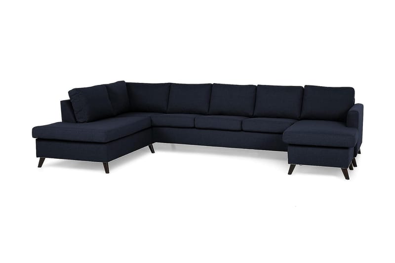 Zero U-soffa Large med Divan Höger - Blå - U-soffa
