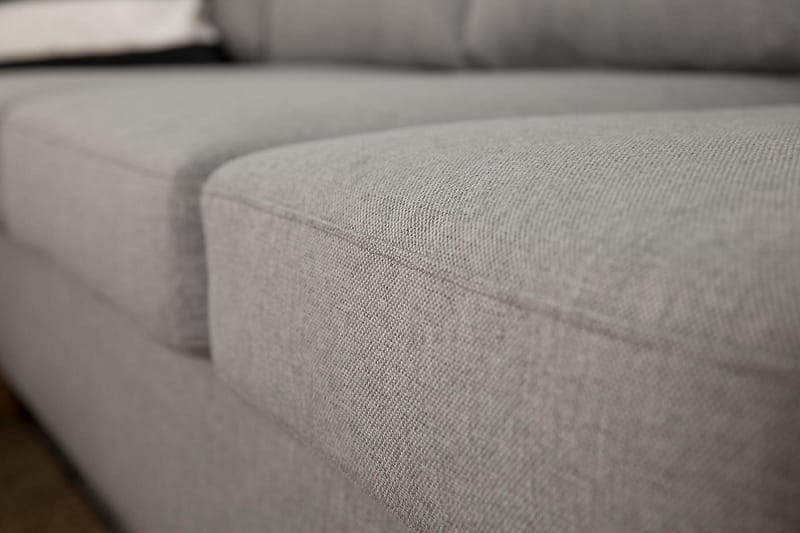 Zero U-soffa Large med Divan Höger - Ljusgrå - U-soffa