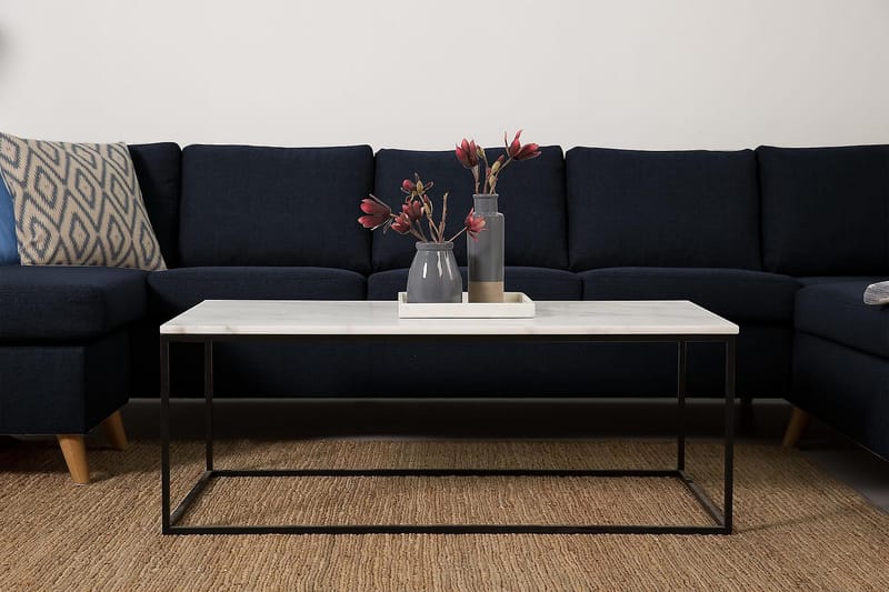 Zero U-soffa Large med Divan Vänster - Blå - U-soffa